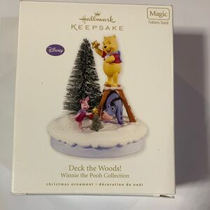 Hallmark Keepsake Winnie the Pooh Ornament with Pink and Blue Accents